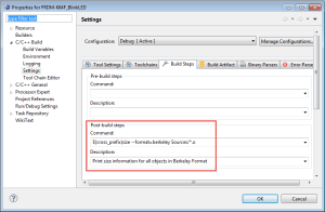 Executing Multiple Commands as Post-Build Steps in Eclipse | MCU on Eclipse