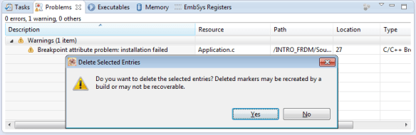 Deleting Breakpoint Attribute Problem