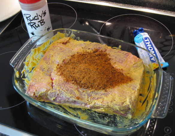 Dry Rub on Mustard