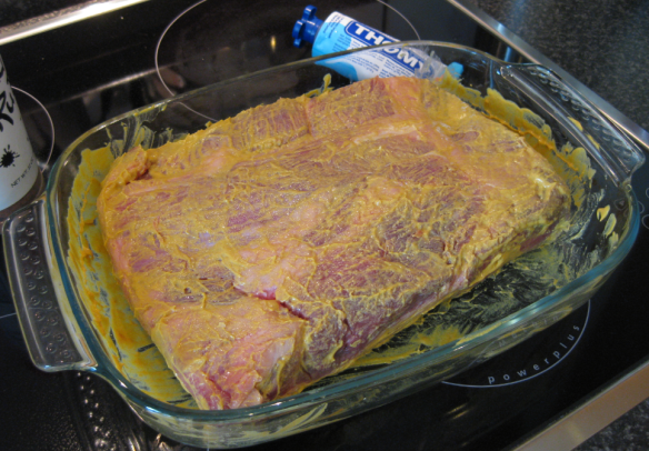 Mustardized Beef Brisket
