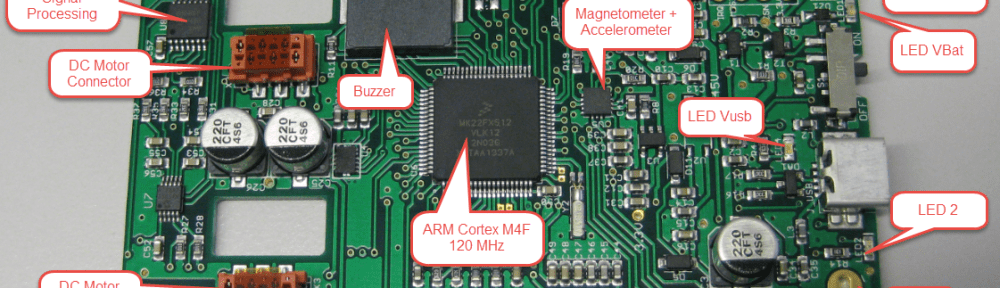 Sumo Robot Board Components