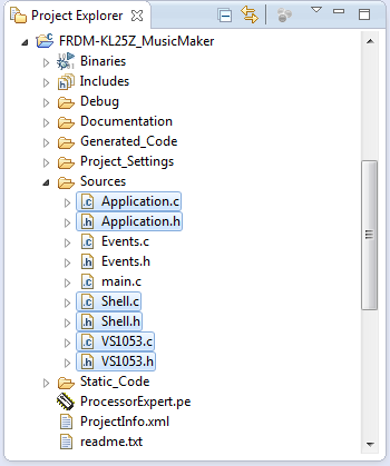 Application Source Files