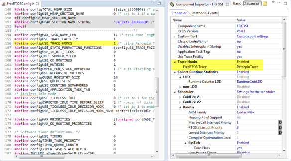 FreeRTOS Configuration Item for Trace