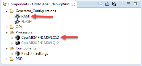 Selected RAM Configuration