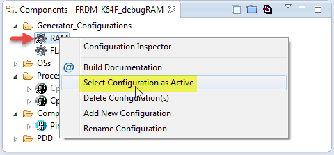 Selecting Configuration