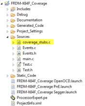 Coverage Stubs File in Project