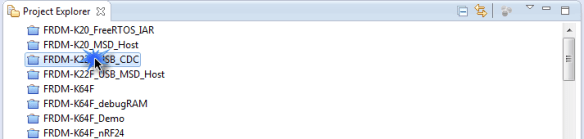 Double Click on the Closed Project to Open it