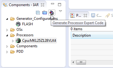 Generate Processor Expert Code