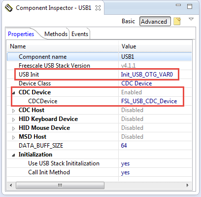 FSL_USB_Stack Configuration
