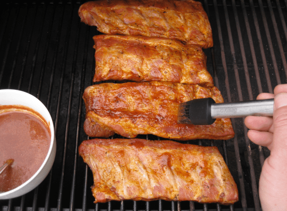 Applying BBQ Marinade