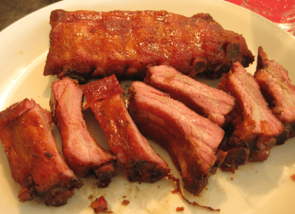 BBQ Ribs on Plate