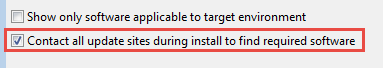 Contact all update sites during install to find required software