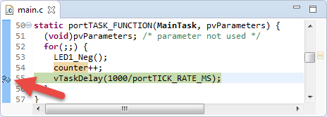 Breakpoint to be hit every second