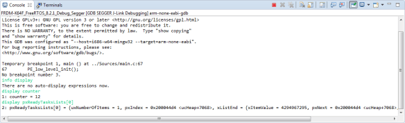 Display of Task Ready List