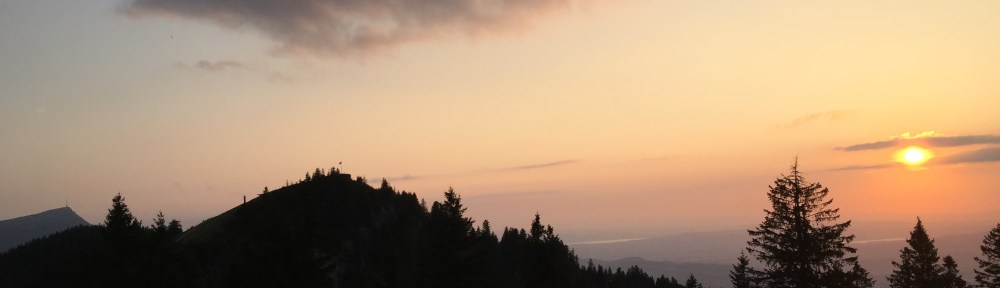 Rigi and Wildspitz with Sun