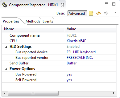 USB Component with Power Options