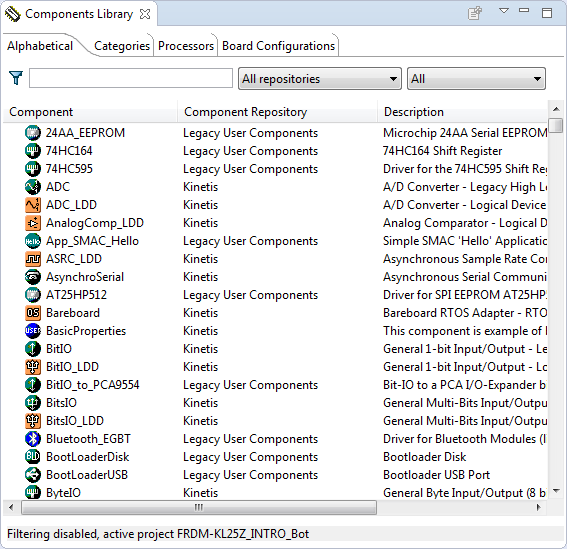 Components Library in Eclipse