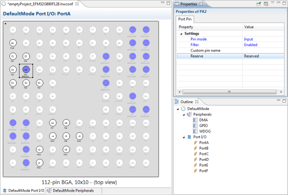 Configurator in Simplicity Studio (Silicon Labs)