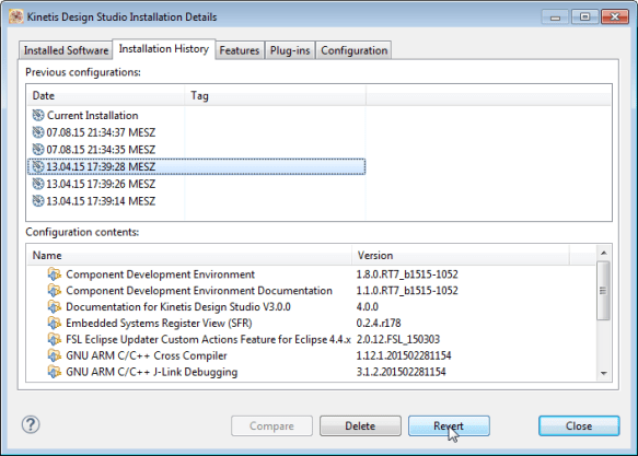 Installation History