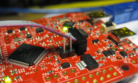 J11 and J18 to debug another board