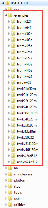 Kinetis SDK Examples (Freescale)