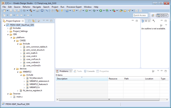 Kinetis SDK Project Created