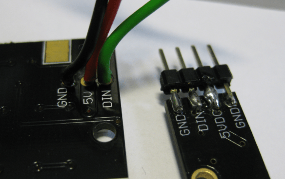 NeoPixel Input Connector Points