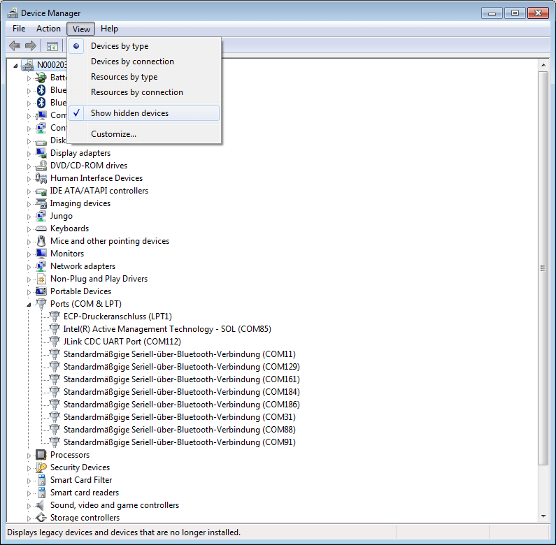 Showing Hidden Devices or not