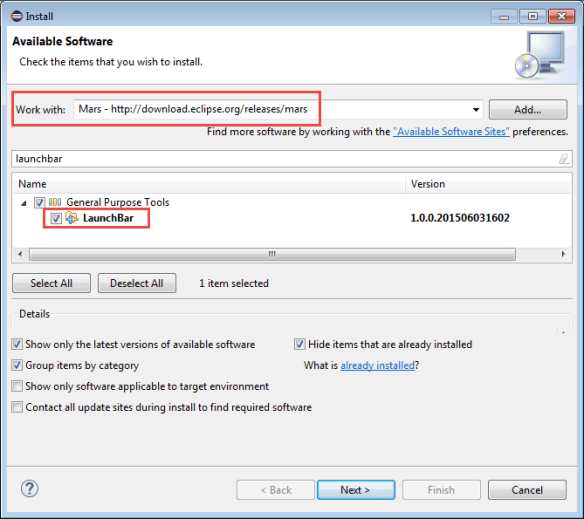 Installing Launchbar