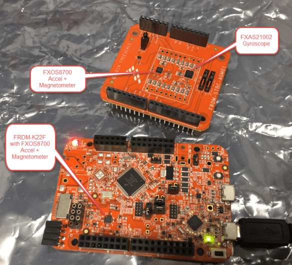 FRDM-K22F with FRDM-STBC-AGM01