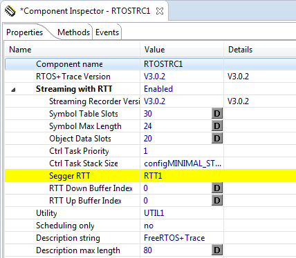 SeggerRTT in PercepioTrace