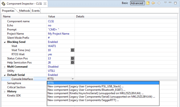 Shell Component with RTT interface