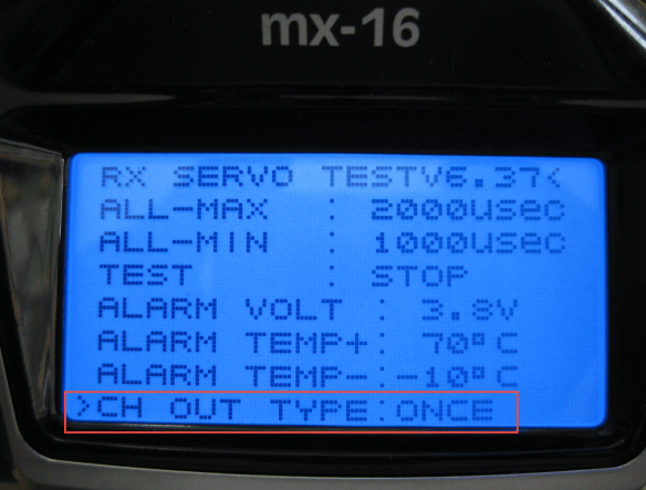 CH OUT TYPE (default)