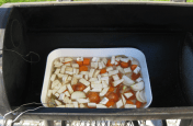 Gravy Bowl in Smoker