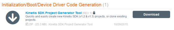 Kinetis SDK Project Generator