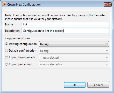 New Configuration to Lint