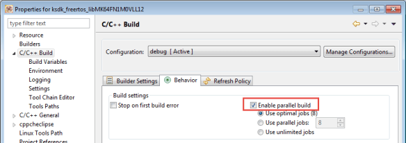 Enable Parallel Build