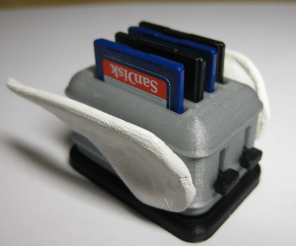 Flying Toaster SD Card Holder