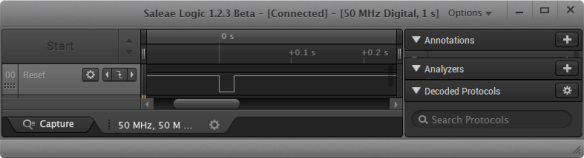 Reset Signal in Logic Analyzer