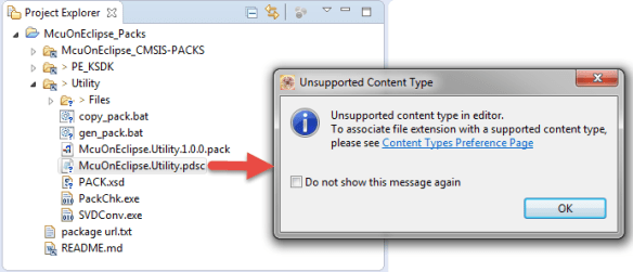 pdsc is not a supported XML extension