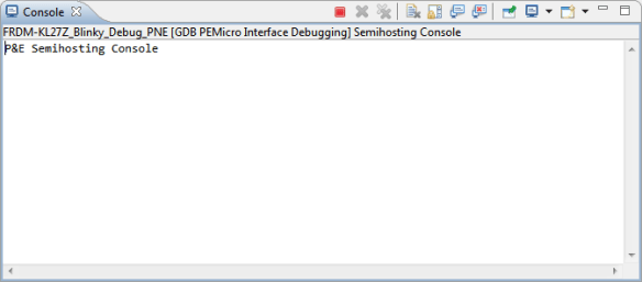 No Semihosting output