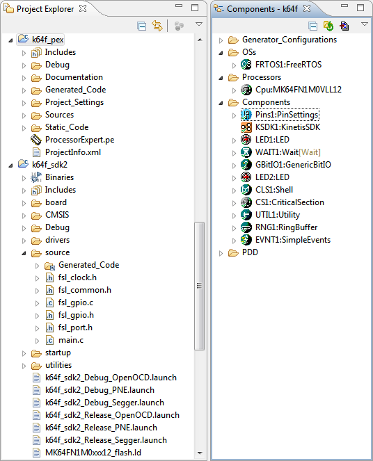 Using Processor Expert Components with Kinetis SDK v2.0