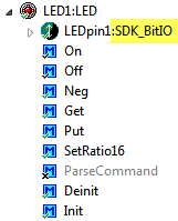 LED uses SDK_BitIO