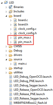 pin muxing in board folder
