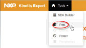 Pins Tool Menu