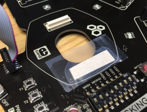 Cardboard on Docking Station PCB