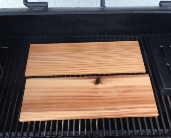 Cedar Planks in Smoker