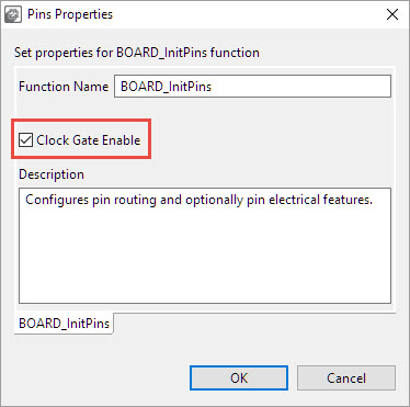 Clock Gate Enable Setting