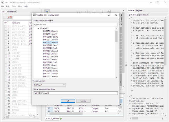 Creating New Configuration