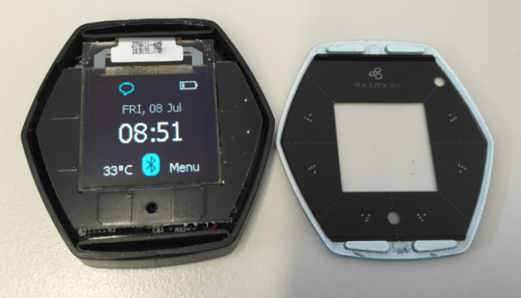 Hexiwear Cover Removed